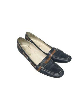 Cole Hann Women Shoes Kitten Heel Fall Autumn Buckle size 7.5 Black